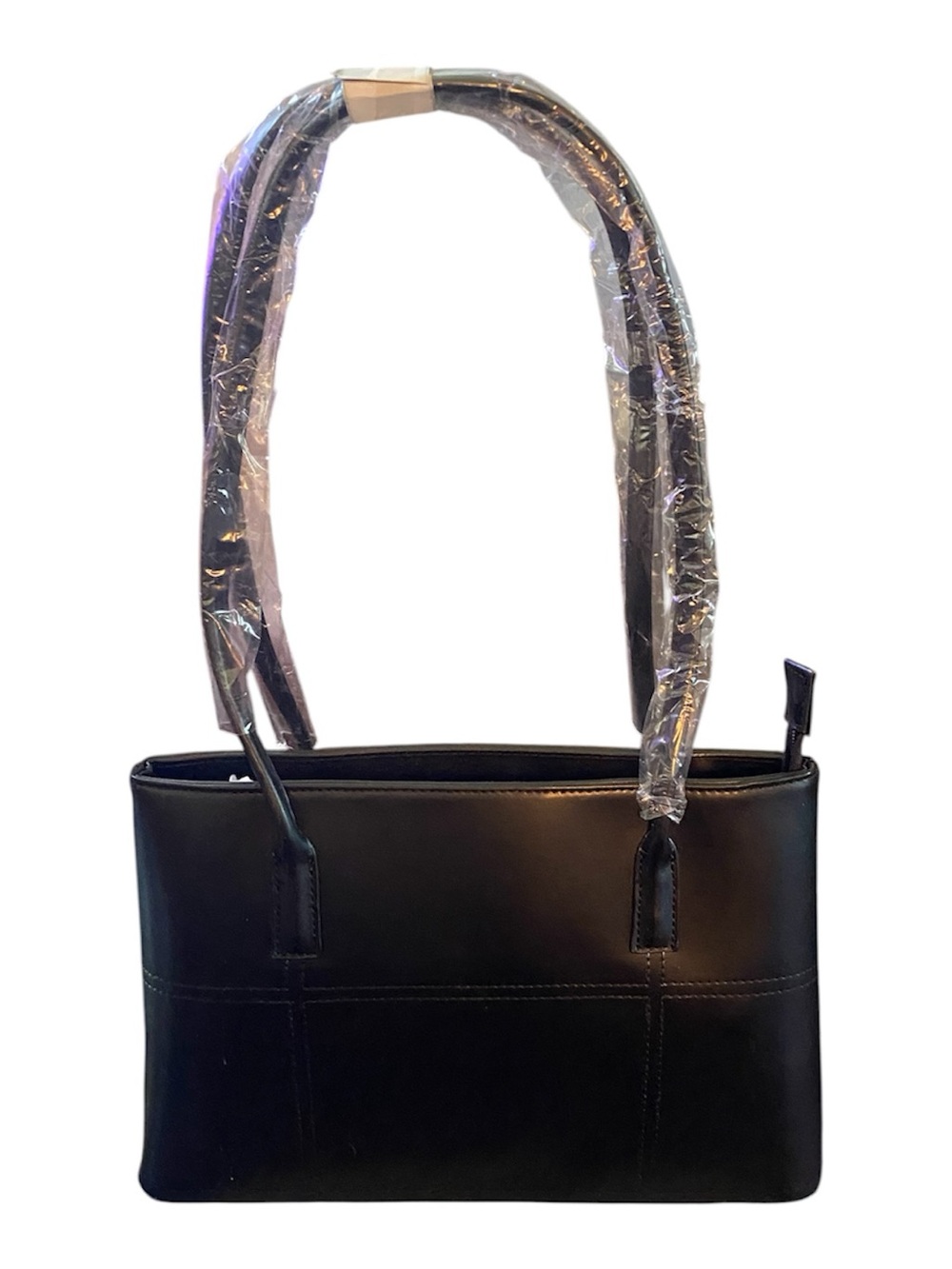Black Women’s Shoulder Bag - Classic Everyday Tote Vegan